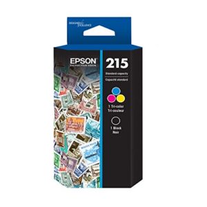 epson t215 -ink standard capacity black & color -cartridge combo pack (t215120-bcs) for select epson workforce printers