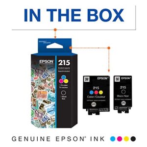 EPSON T215 -Ink Standard Capacity Black & Color -Cartridge Combo Pack (T215120-BCS) for select Epson WorkForce Printers