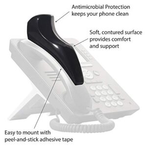 Softalk II Black Phone Shoulder Rest | Landline Telephone Accessory (00801M)