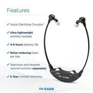 TV Ears Additional Wireless Headset, Replacement headset for TV Ears Original, TV Ears Digital and TV Ears Dual Digital-11621