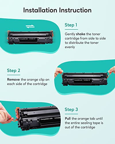 Sepeey Compatible for Canon 137 Black Toner Cartridge, Use with Canon ImageClass MF216n MF227dw MF236n MF249dw MF242dw MF244dw MF247dw MF229dw MF232w MF212w D570 LPB151dw Printer, 2Pack Replacement