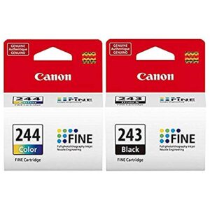 canon pg-243 black + cl-244 color ink cartridge bulk free e-gift included