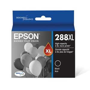 EPSON T288 DURABrite Ultra -Ink High Capacity Black -Cartridge (T288XL120-S) for select Epson Expression Printers