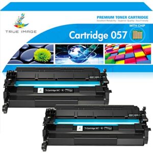 true image compatible toner cartridge replacement for canon 057 057h crg-057 work with imageclass mf445dw mf448dw lbp226dw lbp227dw lbp228dw mf449dw mf445 laser printer ink (black, 2-pack)