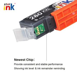 starink Compatible Ink Cartridge Replacement for Canon 280 281 XXL PGI-280XXL CLI-281XXL for Pixma TS8320 TS9120 TS8220 TS8120 TS9100 TS8300 TS8200 TS8222 TS8322 Printer(PGBK/PB/BK/C/M/Y) 6-Pack