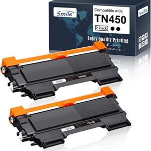 Compatible Toner Printer Cartridge Replacement for Brother TN450 TN-450 TN420 TN-420 (2 Black) for HL-2270DW HL-2280DW HL-2230 HL2240 MFC-7360N MFC-7860DW DCP-7065DN IntelliFax 2840