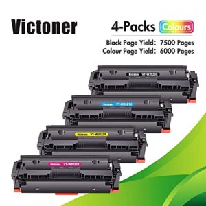 VICTONER 414X 414A Toner Cartridges 4 Pack (with Chip) Compatible Replacement for HP 414X 414A W2020X Work for HP Color Pro MFP M479fdw M454dw M479fdn M454dn Printer Ink (Black Cyan Magenta Yellow)