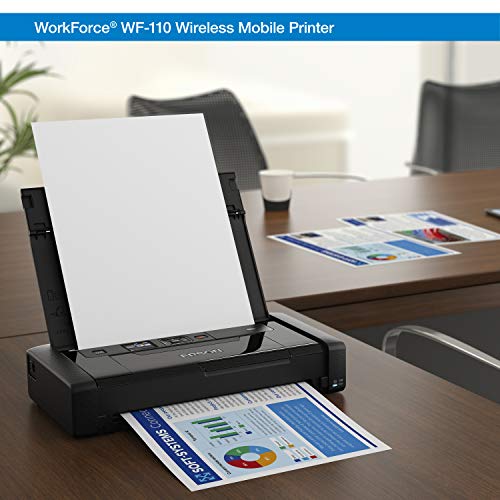 Epson Workforce WF-110 Wireless Mobile Printer, White Small