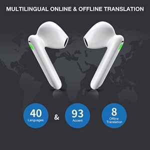 Timekettle WT2 Edge/W3 Translator Device - Bidirection Simultaneous Translation, Language Translator Device with 40 Languages & 93 Accent Online, Translator Earbuds with APP, Fit for iOS & Android