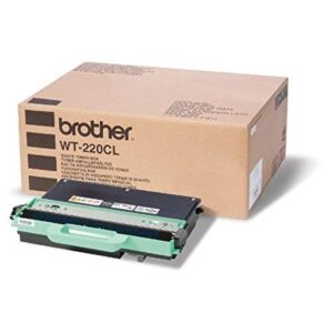 brother genuine wt220cl waste toner box, wt220,black