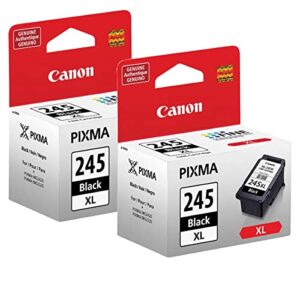 canon 2 pack pg-245 xl high capacity black ink cartridge for pixma mg printers – 12ml