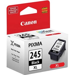 Canon 2 Pack PG-245 XL High Capacity Black Ink Cartridge for PIXMA MG Printers - 12ml