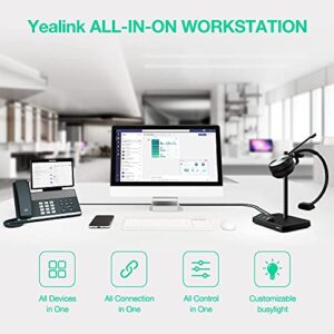 Yealink WH62 Wireless Telephone Headset Teams Certified for PC Computer Laptop Office IP VoIP Phones for UC Optimized