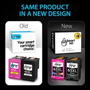 Smart Ink Remanufactured Ink Cartridge Replacement for HP 65XL 65 XL (Black & Color Combo Pack) to use with DeskJet 3755 3700 2600 2652 3752 2622 2655 3722 2636 2620 Envy 5055 5000 5052 5014 5010