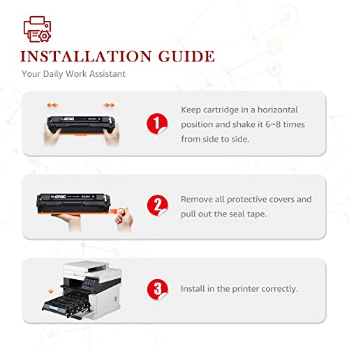 Toner Kingdom Compatible Toner-Cartridge Replacement for Canon 054H 054 Black Toner for Canon Color ImageClass MF644Cdw MF642Cdw LBP622Cdw MF642c MF641cw Printer (Black, 2-Pack)