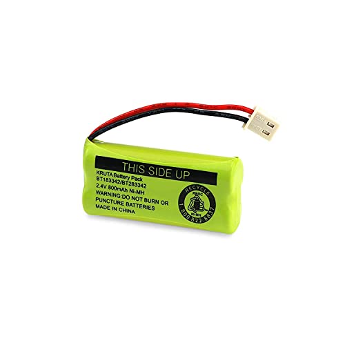 BT183342/BT283342 2.4V 800mAh Ni-MH Battery Pack, Also Compatible with AT&T VTech Cordless Phone Batteries BT166342/BT266342 BT162342/BT262342 2SN-AAA40H-S-X2