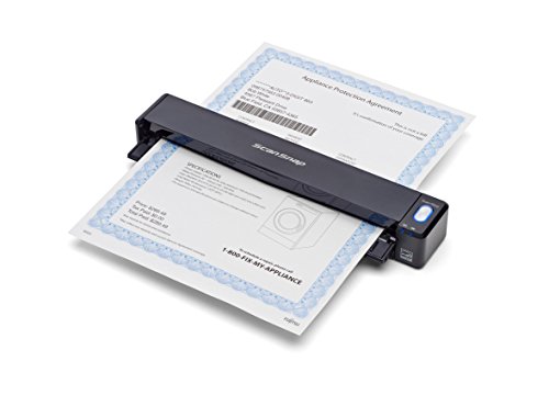 Fujitsu ScanSnap iX100 Wireless Mobile Portable Scanner for Mac or PC, Black