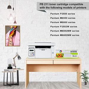 RapmininK Replacement for Pantum PB-211 PB-211EV Compatible Toner Cartridge for Pantum M6602NW P2500W P2502W M6550NW M6600NW M6552NW Series Printer-2 Pack