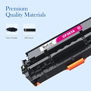 Valuetoner Remanufactured Toner Cartridge Replacement for HP 312X 312A 305A 305X for Laserjet Pro 400 Color M451dn M451dw M451nw M475dw MFP M476nw M476dn M476dw Printer (Black,Cyan,Magenta,Yellow)