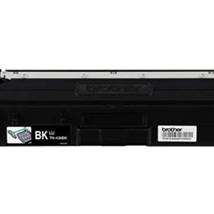 Brother Genuine TN436BK 2-Pack Super High Yield Black Toner Cartridge with Approximately 6,500 Page Yield/Cartridge