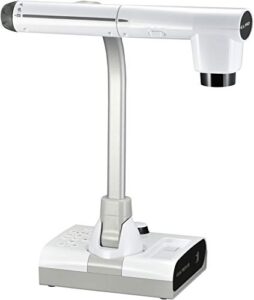 elmo 1379 model tt-12w stem-cam visual presenter, document camera with 192x zoom (12x optical + 16x digital), 1/2.3″ cmos sensor, 3.4 megapixel, 30 fps, hdmi in & out, rgb, usb, ethernet, wi-fi