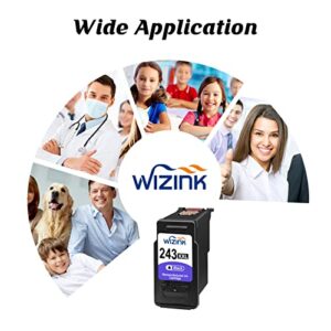 WIZINK 243 Black Ink XXL for Canon Printer Ink 243 PG 243XL 243 XXL cartidges pg-243 for Cannon mg2522 mx490 ts3322 tr4500 tr4520, mx492, mg2520, mg2922, ts302 and ts202