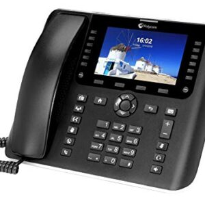 OBi2182 WiFi VOIP Phone with Power Adapter - 12-Line Cloud-Managed Gigabit Google Voice Phone with Color Display