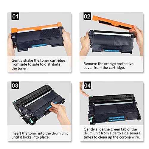 v4ink Compatible Toner Cartridge Replacement for Brother TN450 TN420 Black Toner Cartridge High Yield Use for HL-2240d HL-2270dw HL-2280dw MFC-7360n MFC-7860dw IntelliFax 2840 2940 Printer 2 Packs