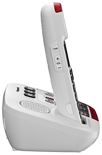 Panasonic Amplified Cordless Phone KX-TGM420W with Enhanced Noise Reduction and Digital Answering Machine - 1 Handset (White)