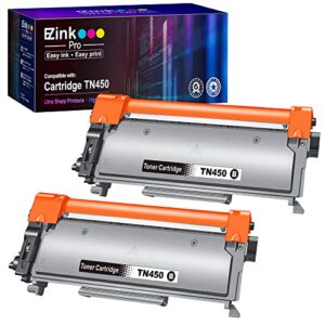 e-z ink pro tn450 2270dw hl-2280dw comaptible toner cartridge replacement for brother tn-450 tn420 tn-420 black to use with hl-2270dw hl-2280dw hl-2230 hl2240 mfc-7360n mfc-7860dw dcp-7065dn (2 pack)