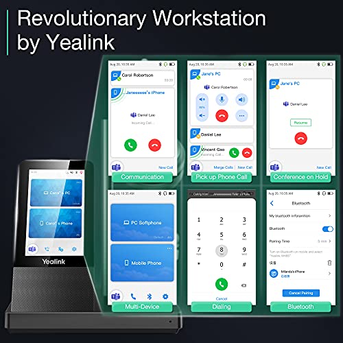 Yealink WH67 Wireless-Headset Bluetooth Headset with Microphone DECT Headset for Computer Laptop PC Office VoIP Phone Teams Certified(for Microsoft Optimized)