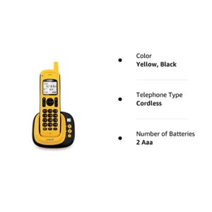 VTech DS6161w DECT 6.0 Rugged Waterproof Cordless Phone with Bluetooth® Connect to Cell™, 1 Handset
