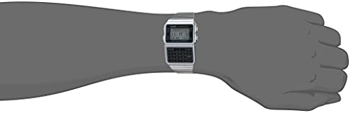 Casio Men's Silver Tone 25 Memory Calculator Databank Watch