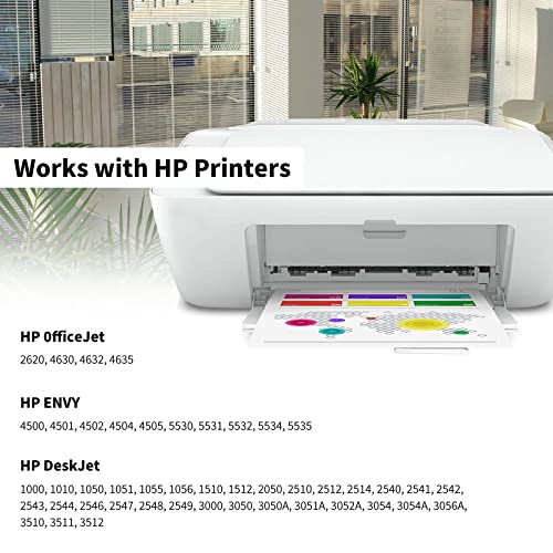 Ubinki 61XL Ink Cartridge Color HP61 HP61XL Replacement for HP Ink 61 XL for Envy 4500 5530 4502 4501 5535 5534 DeskJet 2540 1000 1055 1010 1510 3050 3510 OfficeJet 4630 4635 Printer Tricolor 2-Pack
