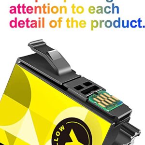 802XL Ink Cartridge, Remanufactured 802 Ink Cartridge Replacement for Epson 802XL 802 XL Ink Cartridge Combo Pack T802XL use for Workforce Pro WF-4740 WF-4730 WF-4720 WF-4734 EC-4020 EC-4030 (4 Pack)