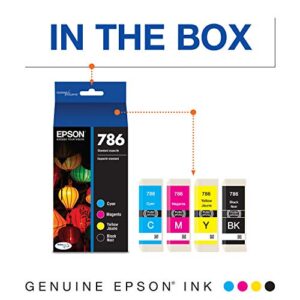 Epson T786120-BCS DURABrite Ultra Black and Color Combo Pack Standard Capacity Cartridge Ink, Black, Cyan, Magenta, Yellow