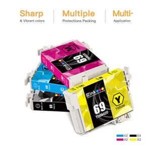 E-Z Ink (TM Remanufactured Ink Cartridge Replacement for Epson 69 T069 to use with Stylus C120 CX5000 CX6000 CX8400 CX9400 NX215 NX305 NX400 NX410 NX415 NX515 Workforce 1100 30 310 615 (10 Pack)