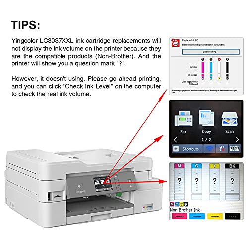 LC3037 BK/C/M/Y Ink Cartridges Super High Yield Compatible Replacement for Brother LC3037 LC3037XXL LC3039 for Brother MFC-J5945DW MFC-J6945DW MFC-J5845DWXL MFC-J6545DWXL Printer (8 Pack)