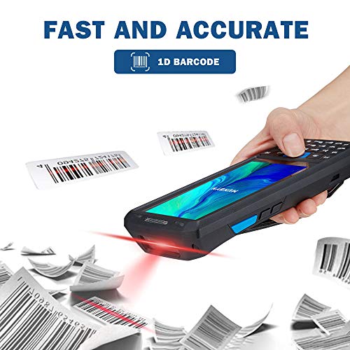 Android 9.0 Barcode Scanner MUNBYN Handheld Mobile Computer with Honeywell 1D Laser Scanner, Support Wireless Wi-Fi 4G LTE for Warehouse Delivery Retail Inventory Management System, IP66 Rugged PDA