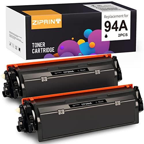 ZIPRINT Compatible Toner Cartridge Replacement for HP 94A CF294A use with HP Laserjet Pro M118dw MFP M148dw MFP M148fdw Printer (Black, 2-Pack)