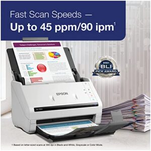 Epson DS-770 II Color Duplex Document Scanner for PC and Mac, with 100-page Auto Document Feeder (ADF), Twain and ISIS Drivers