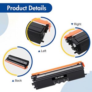 TN431 TN-431 Toner Cartridge Compatible Replacement for Brother TN431BK TN431C TN431M TN431Y TN431 TN-431 for Brother HL-L8360CDW MFC-L8900CDW HL-L8260CDW MFC-L8610CDW HL-L8360CDWT Printer