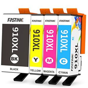fastink compatible 910xl ink cartridges combo pack,high yield,replacement for hp 910xl 910 xl,works with hp officejet pro 8025, 8025e, 8035, 8035e, 8028, 8020 printer for hp910 hp910 xl