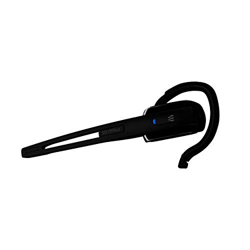 Sennheiser SD Office ML (506009) - Single-Sided DECT Wireless Headset for Desk Phone and Skype for Business Connection, Noise-Cancelling Microphone, Multiple Wearing Styles (Black)