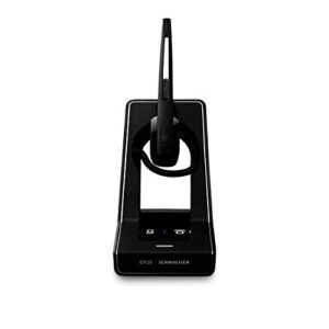 Sennheiser SD Office ML (506009) - Single-Sided DECT Wireless Headset for Desk Phone and Skype for Business Connection, Noise-Cancelling Microphone, Multiple Wearing Styles (Black)