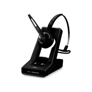 Sennheiser SD Office ML (506009) - Single-Sided DECT Wireless Headset for Desk Phone and Skype for Business Connection, Noise-Cancelling Microphone, Multiple Wearing Styles (Black)