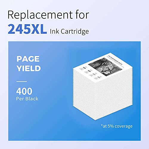 myCartridge SUPRINT 245XL Black Ink Remanufactured Ink Cartridge Replacement for Canon 245 XL 245XL PG-245XL for Pixma TR4520 MG2522 MX492 MX490 TR4500 TR4522 TS3122 TS3322 MG2525 Printer 245 XL