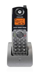 motorola ml1200 dect 6.0 expandable 4-line business phone system with voicemail, digital receptionist and music on hold, black,