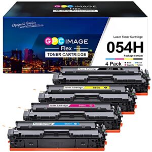 gpc imageflex 054h compatible toner cartridge replacement for canon 054h 054 crg 054h crg 054 compatible with canon mf642cdw toner cartridges imageclass lbp622cdw mf644cdw mf640c printer (4-pack)