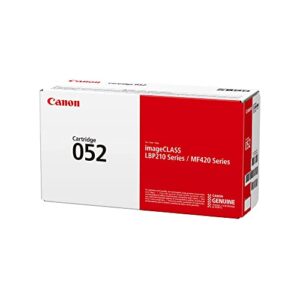 Canon Genuine Toner Cartridge 052 Black (2199C001), 1-Pack, for Canon imageCLASS MF429dw, MF426dw, MF424dw, LBP215dw, LBP214dw Laser Printers, 1 Size (Toner 052)